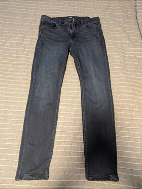 PAIGE Dark Wash Straight Leg Jeans - Deep Indigo